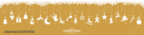 collection of hanging christmas icons