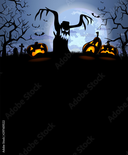 Halloween silhouette background
