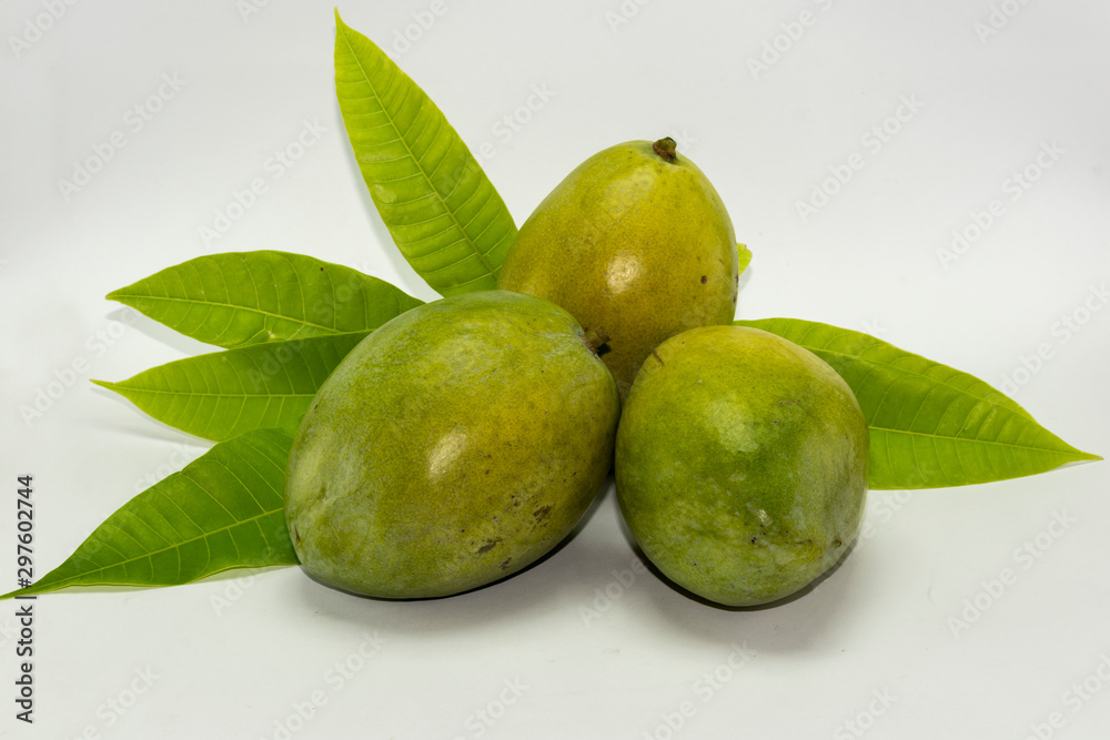 Obraz premium mango isolated on white background