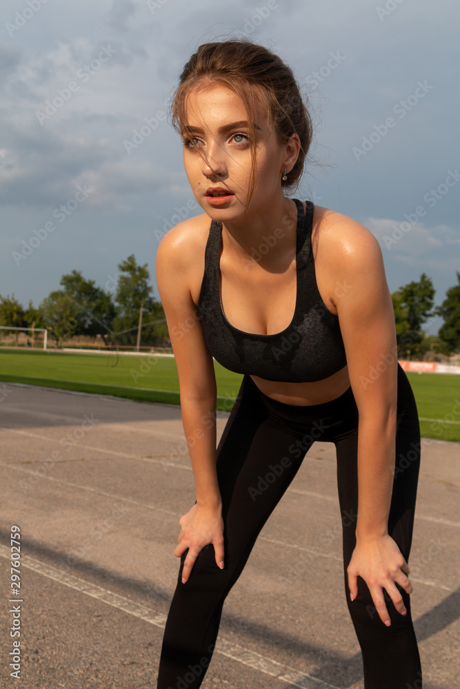 Sexy Teen Girl In Sportbh