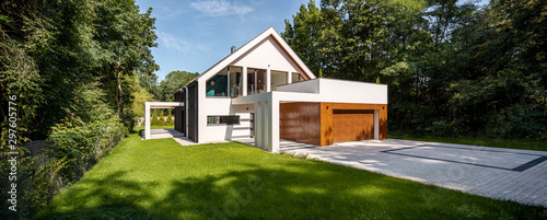Beautiful modern house, exterior view