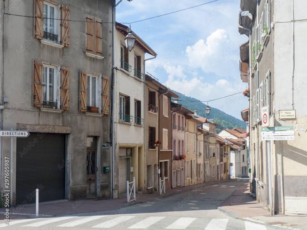 Rue d'Allevard Isère France Auvergne Rhône-Alpes