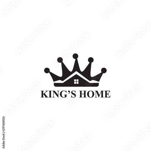 King's home logo design vector template