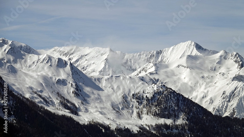 beautiful view to the alps in winter © Chamois huntress