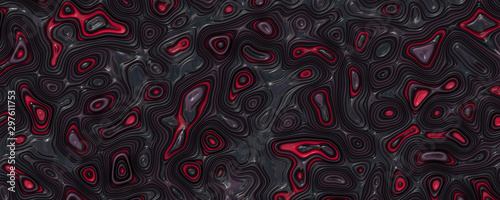 Wallpaper Mural Black red wavy liquid background Torontodigital.ca
