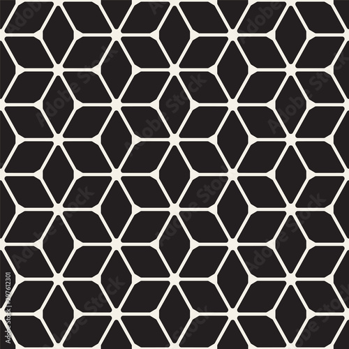 Vector geometric simple seamless pattern - dark symmetric texture. Repeatable minimalistic backgrounds