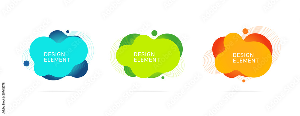 Abstract Graphic elements Vector, Gradient abstract banners with flowing liquid shapes Abstract Graphic elements Vector, Gradient abstract banners with flowing liquid shapes