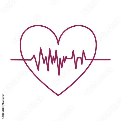 heart cardio breast cancer charity icon