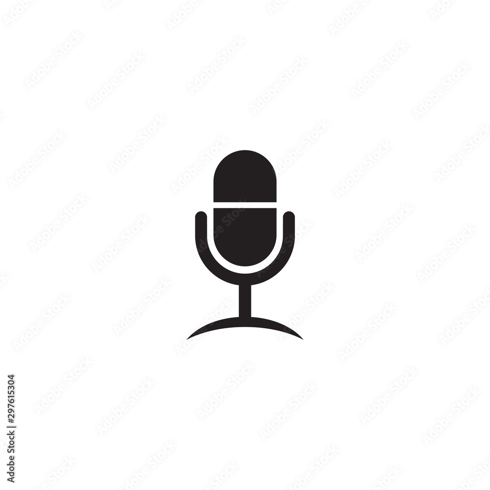 Mic logo icon design vector illustration template Mic logo icon design vector illustration template