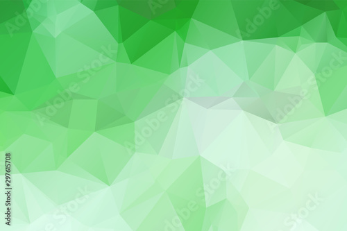 Light Green vector polygon abstract backdrop. Polygonal abstract vector with gradient. Textured pattern for your backgrounds