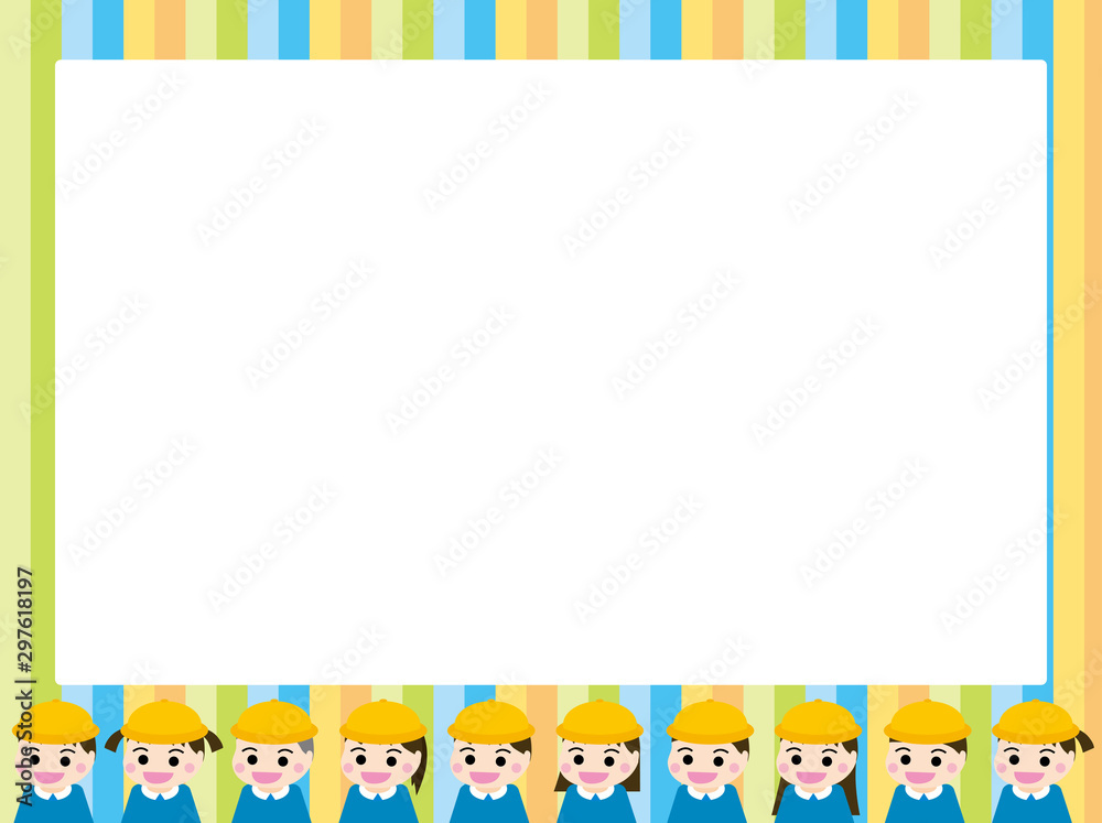 Obraz premium 園児服の子供