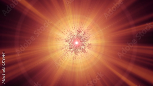 Fototapeta Naklejka Na Ścianę i Meble -  pulse star ray in space