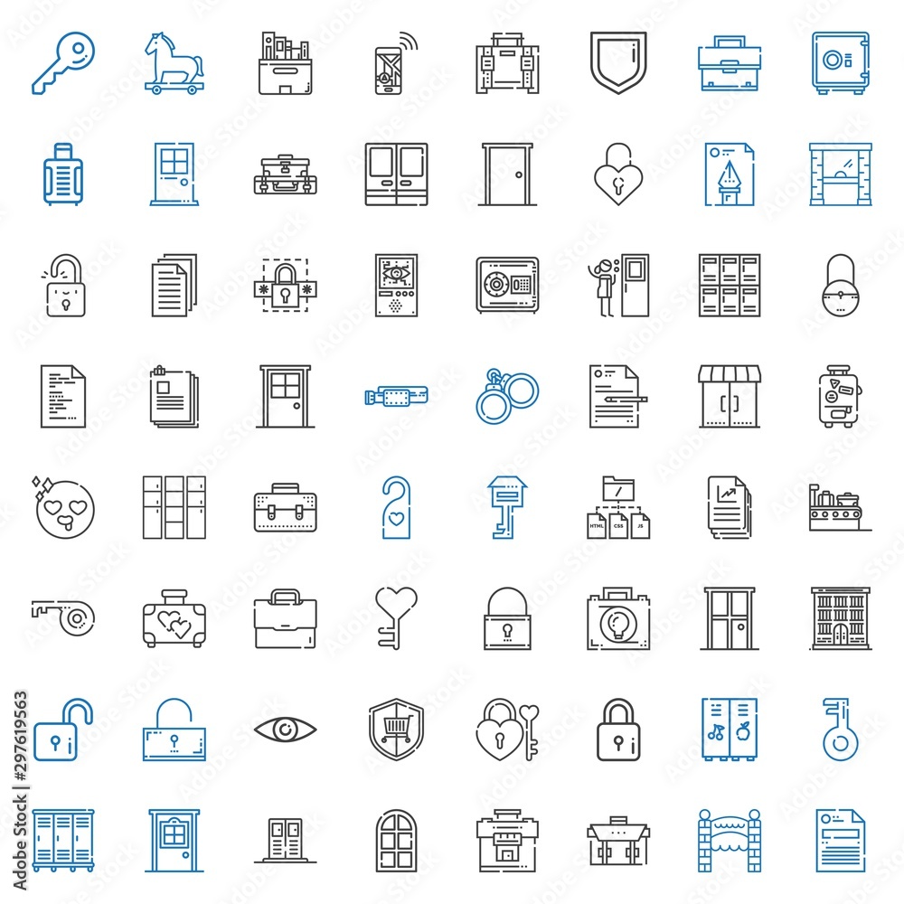 lock icons set lock icons set
