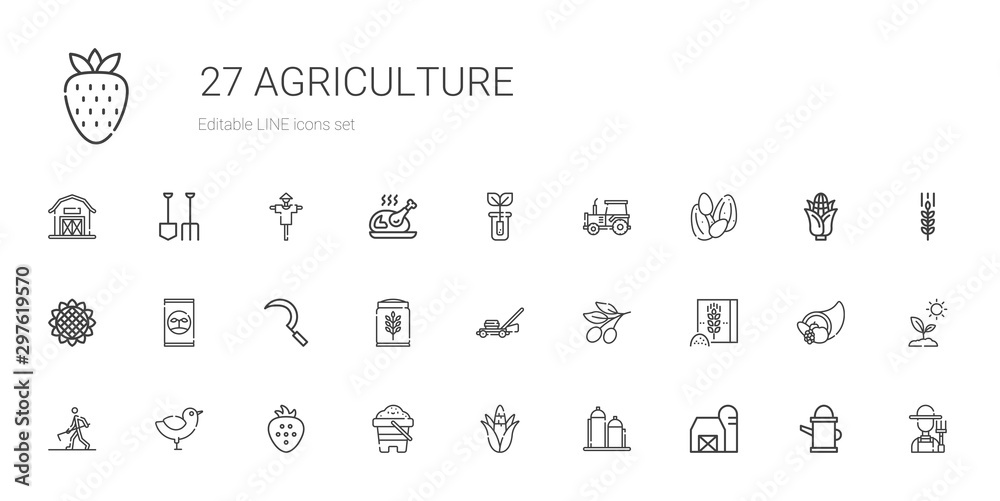 agriculture icons set agriculture icons set