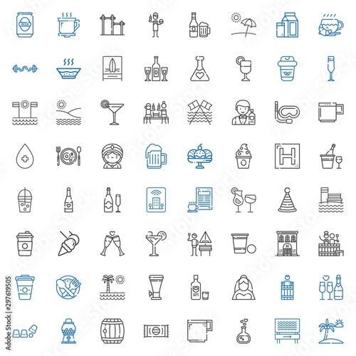 drink icons set