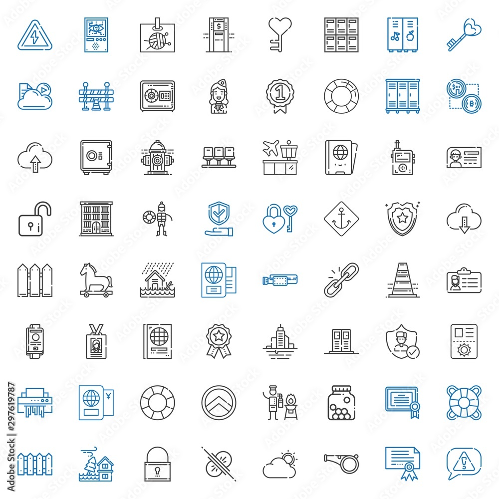 security icons set security icons set