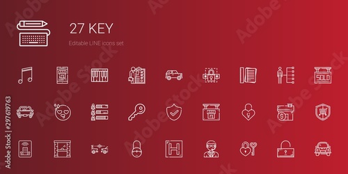 key icons set