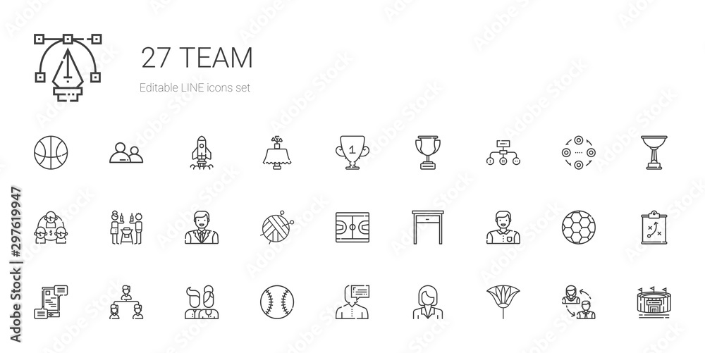 team icons set team icons set