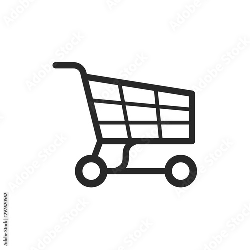 Wallpaper Mural Shopping cart icon vector symbol illustration EPS 10 Torontodigital.ca