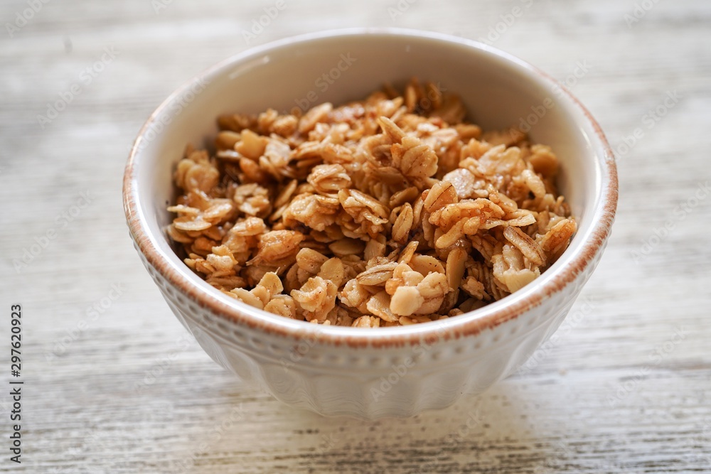 Homemade Granola in a bowl Homemade Granola in a bowl