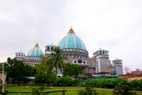 Newly made Hindu Temple of International Society for Krishna Consciousness (ISKON)- at Mayapur near Nabadwip, West Bengal,India. It is birthplace of Chaitanya Mahaprabhu. photo