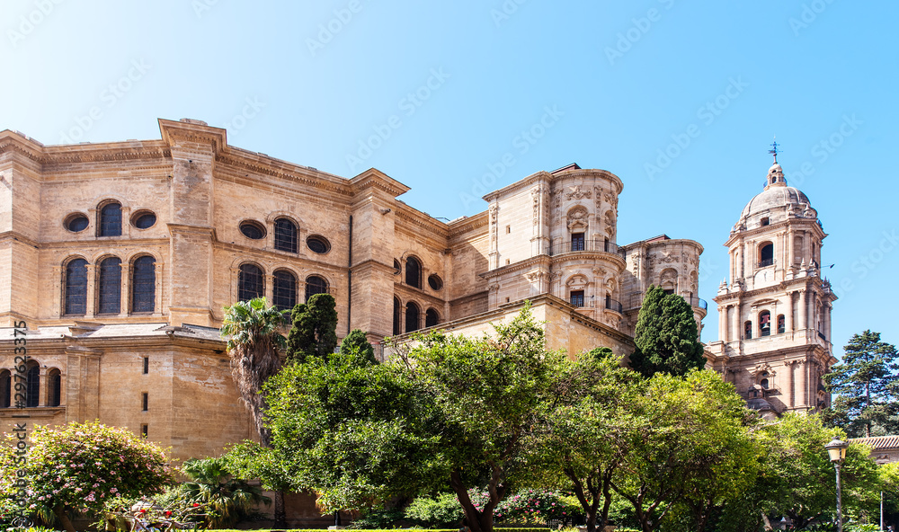 Architektur Kathedrale in  Malaga Andalusien