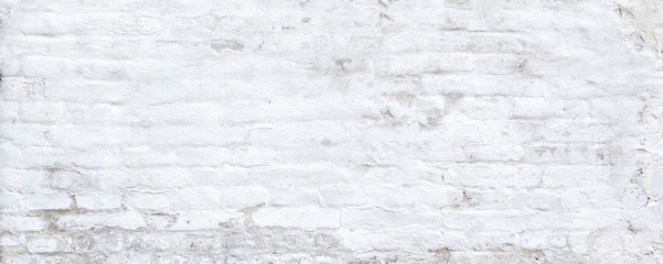Old white brick wall