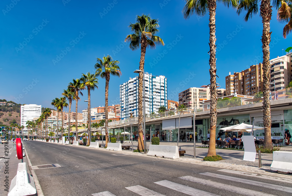 Hafen Promenade in Malaga