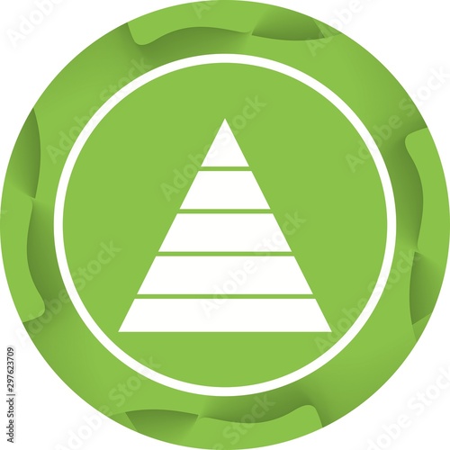 Beautiful Triangle Vector Glyph icon