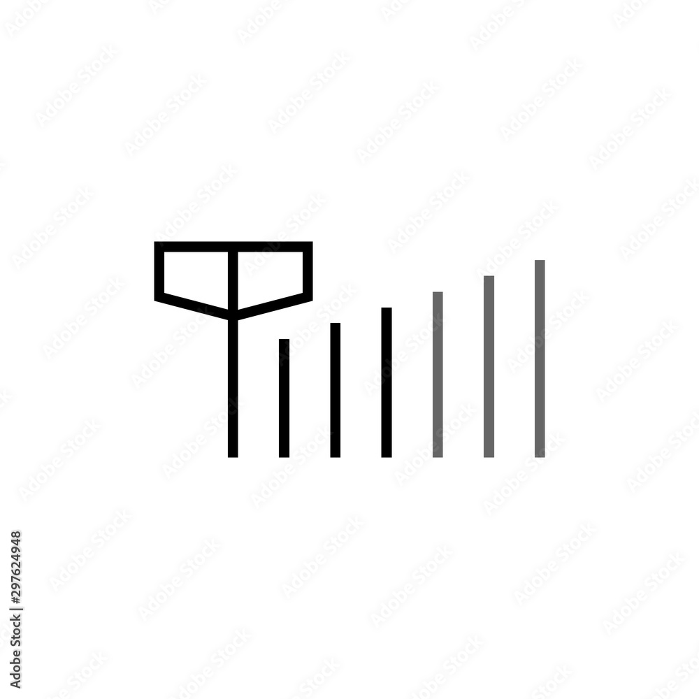 Signal Strength Icon for phone sign. Ok signal Signal Strength Icon for phone sign. Ok signal