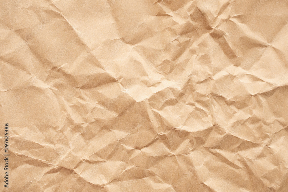 Brown crumpled recycle paper texture background Brown crumpled recycle paper texture background