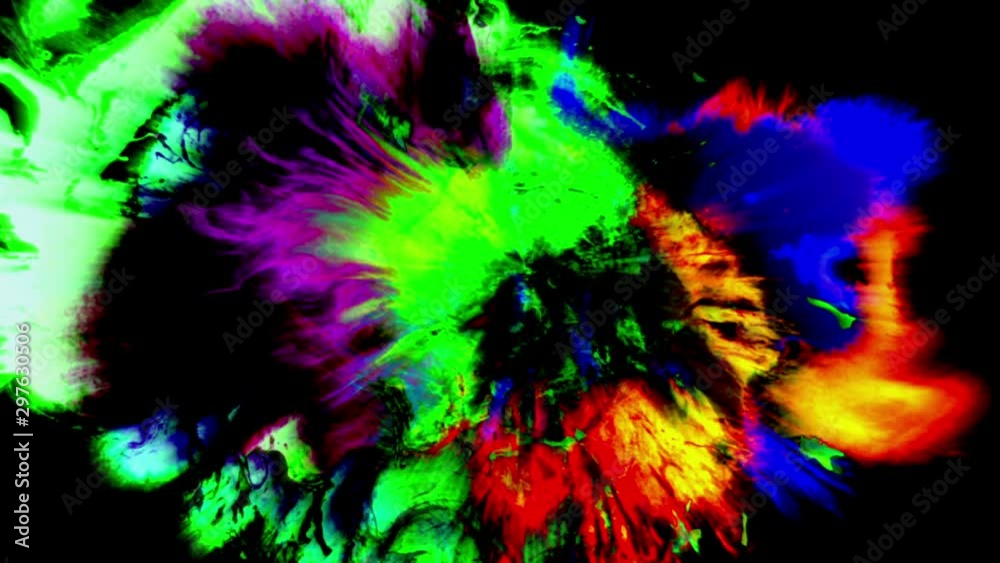 Colorful Abstract Ink Background