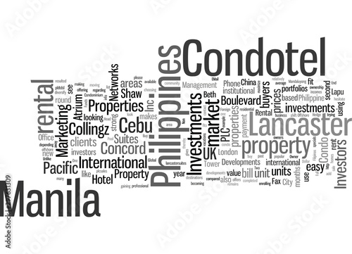 Investors look at Philippine Condo Hotel or Condotel Property Investments