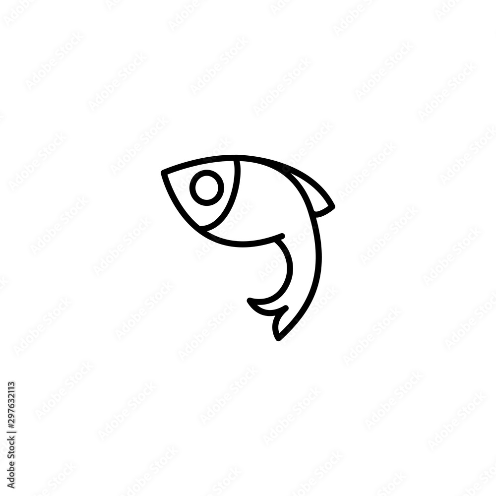 Fototapeta premium fish seafood icon vector illustration