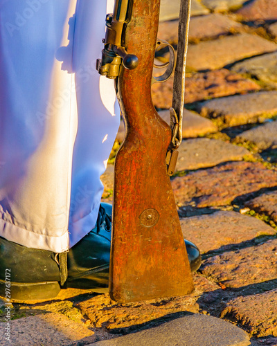 Soldier Guard, Oribe Marine Museum, Montevideo, Uruguay photo