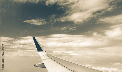 Aerial view from the plane - Happy holidays