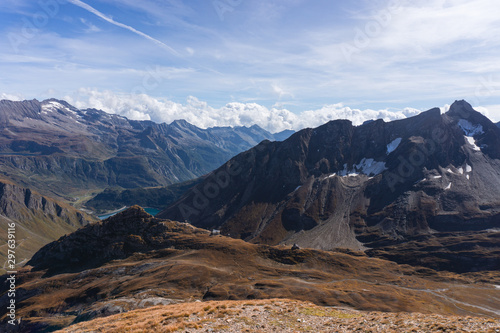 The Alps on a fantastic autumn day on the border between Italy and France, near the village of Riale - October 2019.