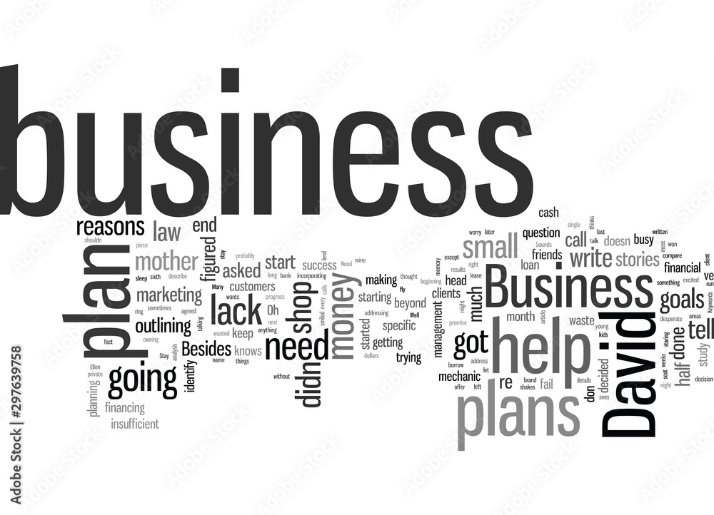 Fototapeta premium I Don t Need a Business Plan Do I