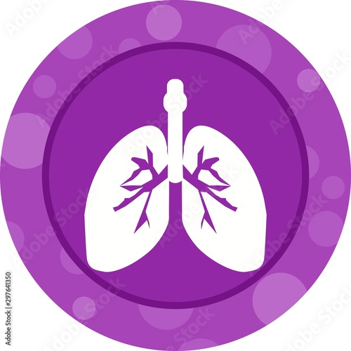 Beautiful Lungs Vector Glyph icon