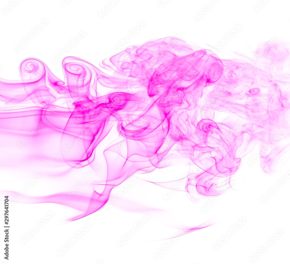 Purple smoke on white background Purple smoke on white background