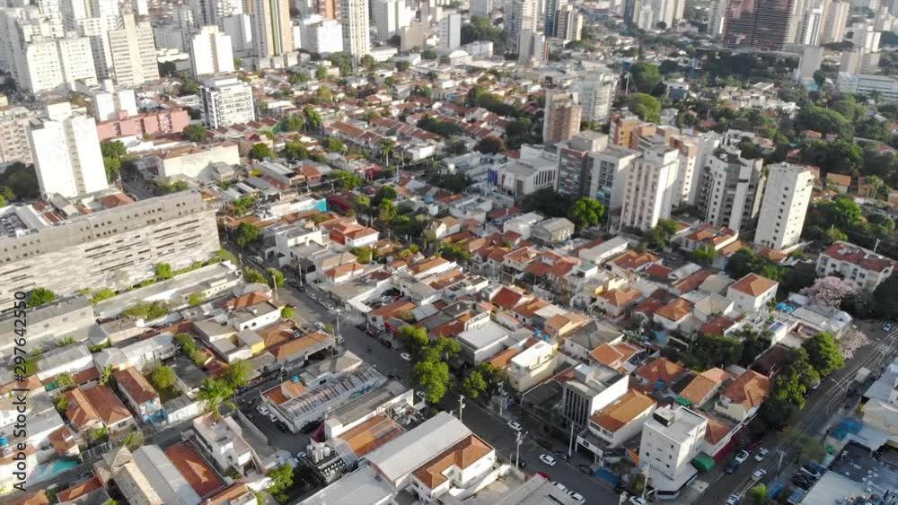 Top Aerial View Of Housing In Brazil City - Tilt Up Top Aerial View Of Housing In Brazil City - Tilt Up