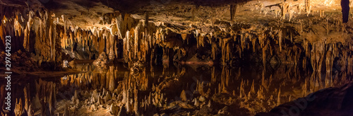 Mirrored pool at Luray Caverns