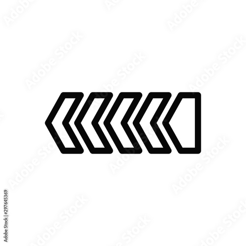 arrow icon vector trendy flat design