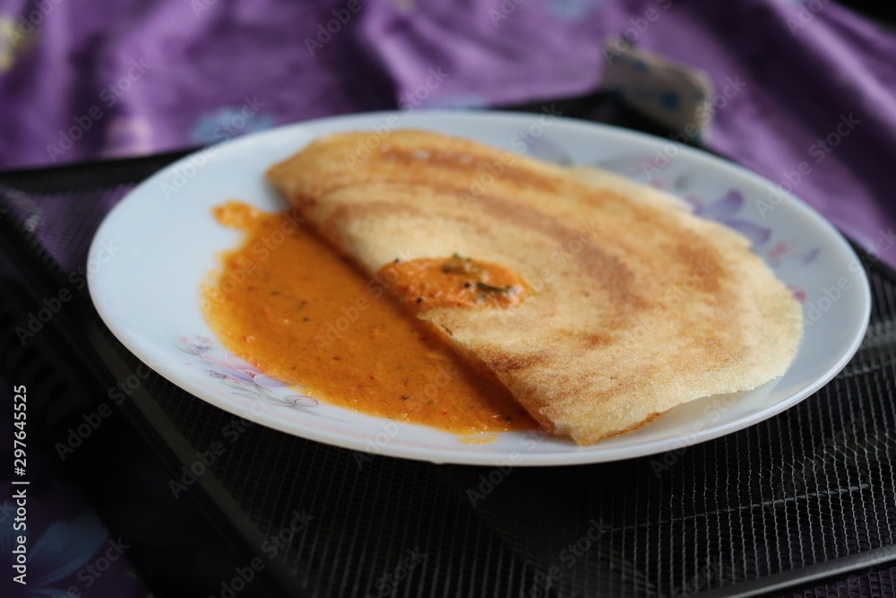Dosa with Chutney