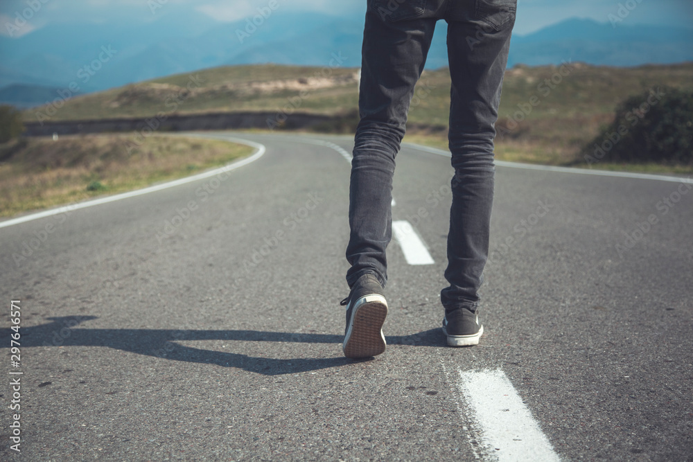man in road man in road