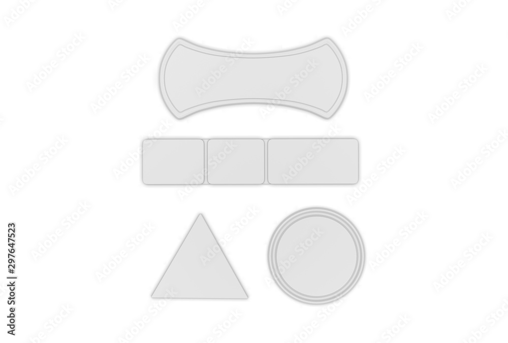 Multi Purpose Gel Pad for cell phone Holder for branding. 3d render illustration. Multi Purpose Gel Pad for cell phone Holder for branding. 3d render illustration.
