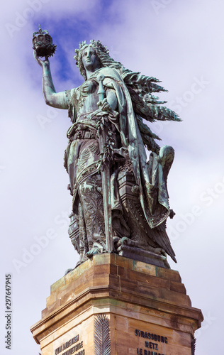 Niederwald monument near Ruedesheim in Hesse. The monument was to commemorate the unification of Germany in 1871. rhine valley, germany, europe