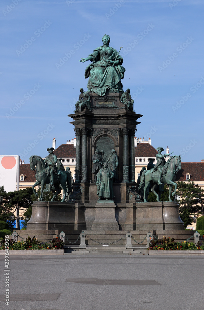 Maria Theresia monument in Vienna Austria