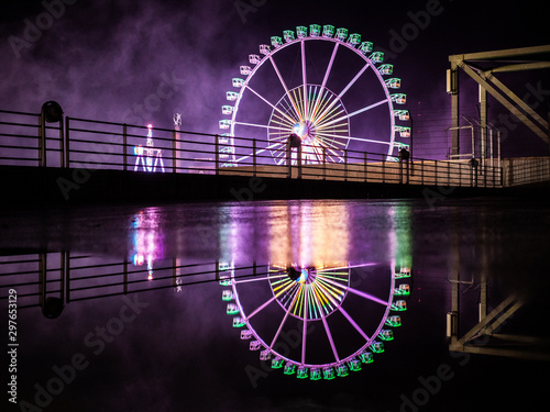 at night
