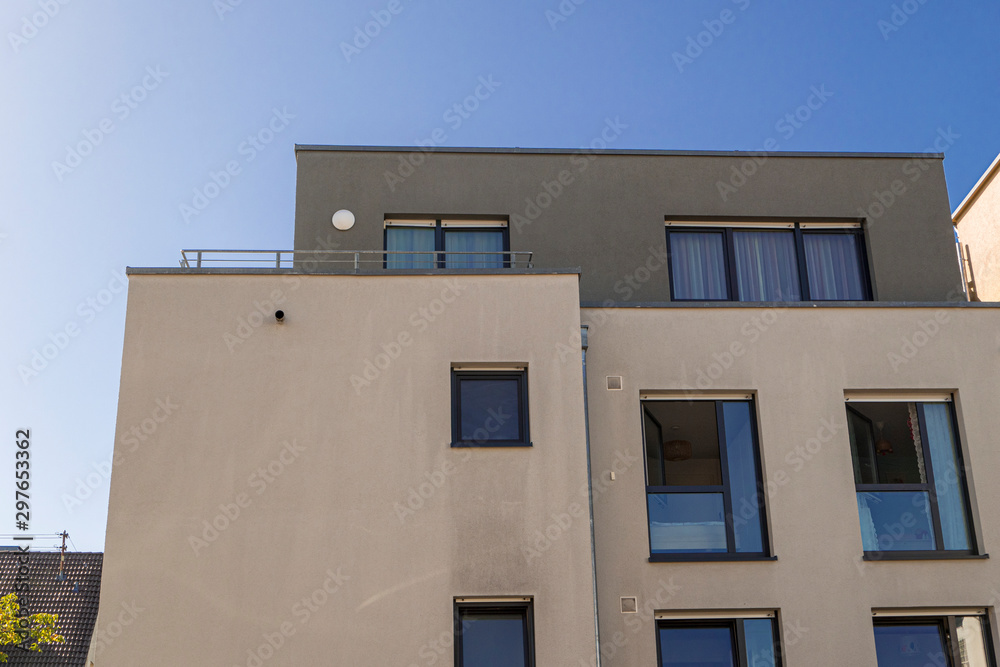 affordable living space with small cheap balconies facade